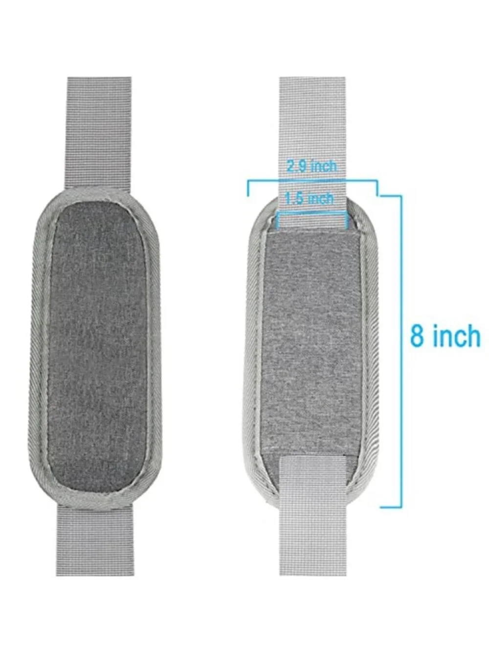 Grey Adjustable Shoulder Strap Replacement Laptop Bag Briefcase Messenger 55